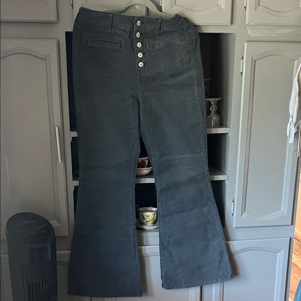 American Eagle Outfitters Charcoal Corduroy Pants
